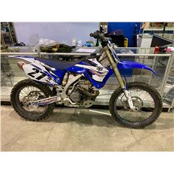 2009 YAMAHA YZ450F, DIRTBIKE, BLUE, GAS, VIN#JYACJ10C29A037189, KMS NOT AVAILABLE (NO ODOMETER), NO