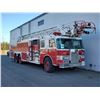 Image 1 : 1991 PIERCE LADDER TRUCK, RED, DIESEL, AUTOMATIC, VIN#4P1CT01G8MA900605, 77,965 MILES, 4 ICBC