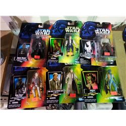 STAR WARS THE POWER OF THE FORCE HAN SOLO, DARTH VADER, GREEDO, HAN SOLO IN ENDOR GEAR, HAN SOLO