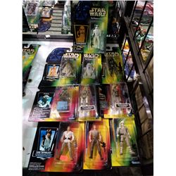 STAR WARS THE POWER OF THE FORCE LUKE SKYWALKERS, YODA, TUSKEN RAIDER, STORMTROOPER, BATTLE DROID,