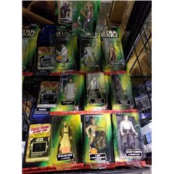 STAR WARS POWER OF THE JEDI OBI-WAN KENOBI, C-3PO, HAN SOLO IN CARBONITE, MON MOTHMA, HAN SOLO,