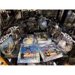 STARS WARS THE SAGA COLLECTION LUKE SKYWALKER, OBI-WAN KENOBI, CLONE COMMANDER CODY, ANAKIN
