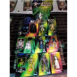 STAR WARS THE POWER OF THE FORCE C-3PO, CHEWBACCA, OBI-WAN KENOBI, BOBA FETT, R4-M9, BIB FORTUNA,