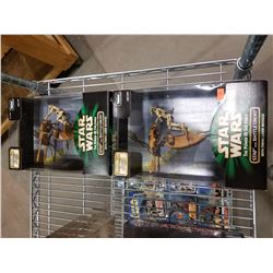 2 STAR WARS THE POWER OF THE FORCE STAP AND BATTLE DROID WITH FIRING LASER MISSILES