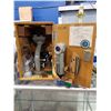 Image 1 : OLYMPUS MICROSCOPE WITH ACCESSORIES, LIGHT & WOODEN BOX