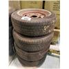 Image 2 : 4 MICHELIN P215/75R14 TIRES & RIMS