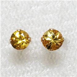 14K  CITRINE EARRINGS