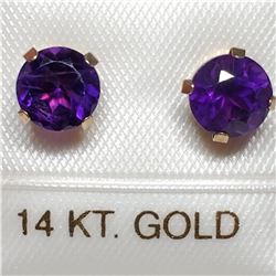 14K  AMETHYST EARRINGS