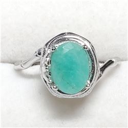 SILVER EMERALD(2.6CT) RING