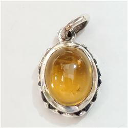 SILVER CITRINE PENDANT