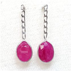 10K  NATURAL BURMA RUBIES(2.75CT) EARRINGS