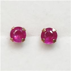 14K  RUBY(0.33CT) EARRINGS