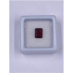 RED WINE COLOR GARNET 2.0CT, 8 X 6MM, OCTAGON (RECTANGLE), SUPERIOR LUSTER, ORIGIN MOZAMBIQUE