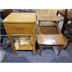 2 SMALL SIDE TABLES