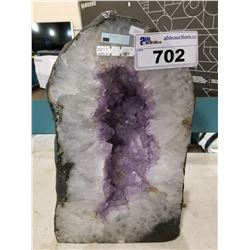 AMETHYST CATHEDRAL (33.35 KG) 11"L X 8.5"W X 18"H (RETAIL $2989.99)