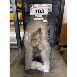 AMETHYST CATHEDRAL (17.45 KG) 8"L X 7.5"W X 18.5"H (RETAIL $2589.99)