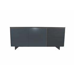 NEW IN BOX SMOKED OAK+GREY BENNING SIDEBOARD RETAIL $1325 55"W X 18"D X 24"H