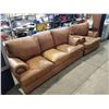 Image 1 : BROWN LEATHER CHAIR & SOFA