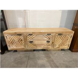 HENREDON SOLID WOOD TV STAND