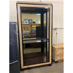 LARGE DOUBLE GLASS DOOR SHOWCASE WITH BUILT IN LIGHTING