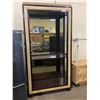Image 1 : LARGE DOUBLE GLASS DOOR SHOWCASE WITH BUILT IN LIGHTING