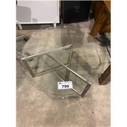 TEMPERED GLASS SIDE TABLE