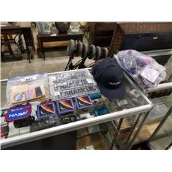 ASSORTED NASA THEMED ITEMS & PATCHES