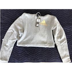 NEW ADIDAS MEN’S GREY SWEATER HOODIE MEDIUM $85