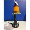Image 2 : CAST IRON BLACK CAT TABLE LAMP