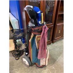 GOLF CADDY & CLUBS + CONTENTS