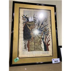 EGYPTIAN THEMED FRAMED WALL ART