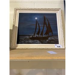 FRAMED SAIL BOAT WALL ART BY DIVES