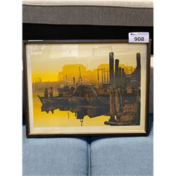 FRAMED PRINT BY BENNETT TITLED "THE QUIET PLACE"