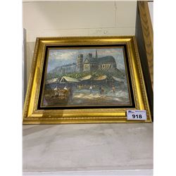 GOLD FRAMED & SIGNED PAINTING