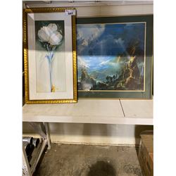 2 FRAMED PRINTS