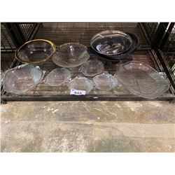 ASSORTED DISHWARE & ELECTRIC HOT PLATE