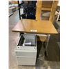 Image 1 : DESK & 2 DRAWER FILING CABINET