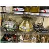 Image 1 : 2 STAIN GLASS CHANDELIERS