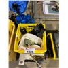 Image 2 : SMALL TOOL BOX WITH BUILT IN VICE & CONTENTS OF TOOLS & CRATE OF PAINTBALL RELATED ITEMS