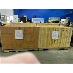 2 CRATES WITH LIDS 49" X 42"