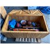 Image 2 : LARGE WOODEN CRATE WITH CONTENTS