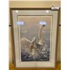 Image 1 : JOHN SEERY-LESTER FRAMED LEP 709/950 "BATHING-MUTE SWAN" 36 1/2" X 25 1/2"