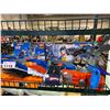 Image 2 : 2 SHELVES OF ASSORTED TOYS SUCH AS: HOT WHEELS, PLANES, TANK, & MORE