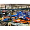 Image 3 : 2 SHELVES OF ASSORTED TOYS SUCH AS: HOT WHEELS, PLANES, TANK, & MORE