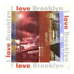 Steve Kaufman (1960-2010), "I Love Brooklyn" Hand Pulled Silkscreen on Canvas, Hand Signed Inverso w