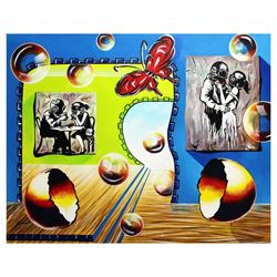 Alexander Astahov- Original Oil on Canvas "Hommage to Banksy"
