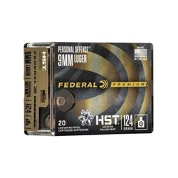 FED PRM PD 9MM HST 124GR JHP - 20 Rds