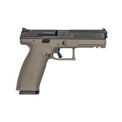 CZ P-10F 9MM 4.5" FDE/BLK NS 10RD