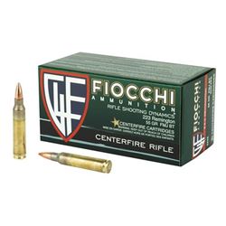 FIOCCHI 223REM 55GR FMJBT  - 50 Rds