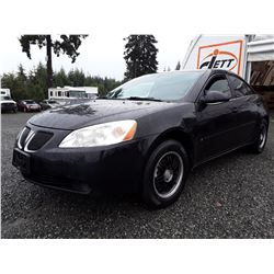 D3 -- 2006 PONTIAC G6 SE SEDAN, BLACK, 210,622 KMS